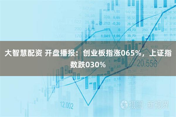 大智慧配资 开盘播报：创业板指涨065%，上证指数跌030%
