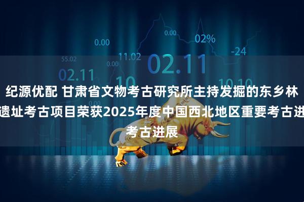 纪源优配 甘肃省文物考古研究所主持发掘的东乡林家遗址考古项目荣获2025年度中国西北地区重要考古进展