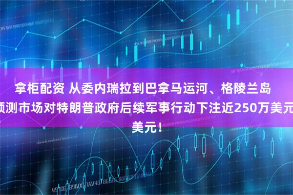 拿柜配资 从委内瑞拉到巴拿马运河、格陵兰岛  预测市场对特朗普政府后续军事行动下注近250万美元！